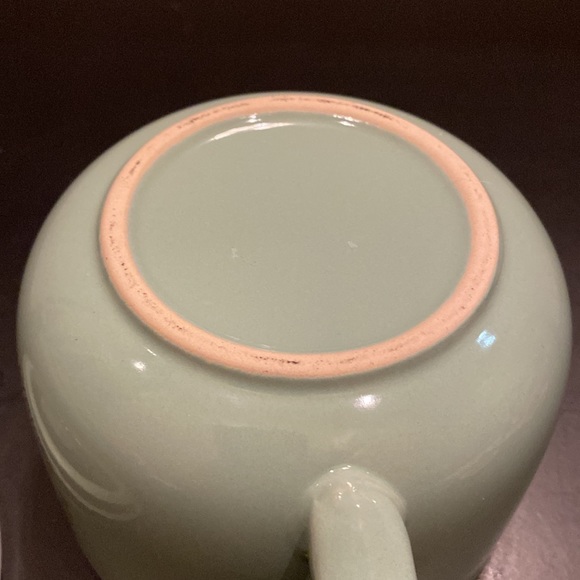 Souper bowl mug w/ vented lid Fall Bonfires falling leaves green color 22 oz - Picture 9 of 9